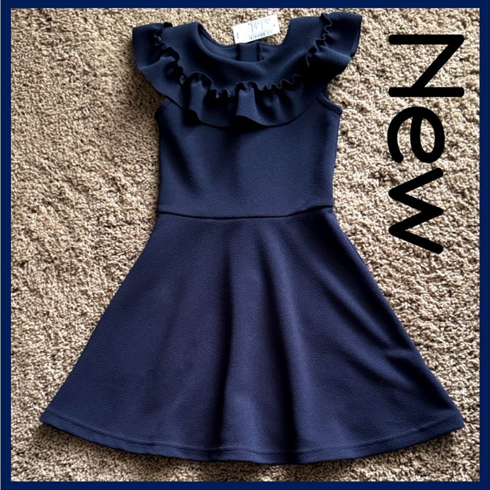 NWT ~ CHILDREN’S PLACE Elegant Navy Blue Kids Dress ~ Sz 4
